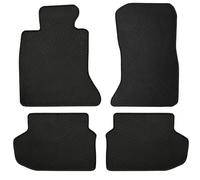 Matericuo Car Floor Mats Custom Fit for BMW F10 5 Series 2011-2016 Full Black Rubber Auto Liner Mats All Weather Protection Heavy Duty Odorless