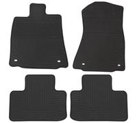 Matericuo Car Floor Mats Custom Fit for Lexus is 2013-2017 Black Red Rubber Auto Liner Mats All Weather Protection Heavy Duty Odorless