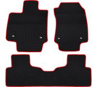 Matericuo Car Floor Mats Custom Fit for Lexus NX250 NX350 NX350h NX450h+ 2022 2023 2024 Black Red Rubber Auto Liner Mats All Weather Protection Heavy Duty Odorless