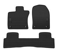 Matericuo Car Floor Mats Custom Fit for Lexus UX 2019-2023 Full Black Rubber Auto Liner Mats All Weather Protection Heavy Duty Odorless