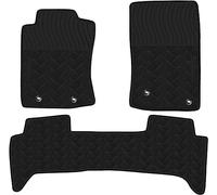 Matericuo Car Floor Mats Custom Fit for Tacoma Double Cab 2016-2017 Black Rubber Auto Liner Mats All Weather Protection Heavy Duty Odorless