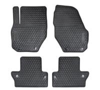 Matericuo Car Floor Mats Custom Fit for Volvo S60 2011-2018(not Inscription Models) &V60 2015-2018 Full Black Rubber Auto Liner Mats All Weather Protection Heavy Duty Odorless