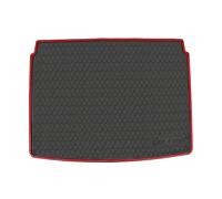 Matericuo Car Trunk Mats Cargo Liner Custom Fit for Jeep Renegade 2015-2021 Black Red Rubber All Weather Protector