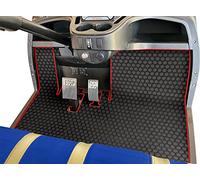 Matericuo Full Coverage Custom Fit for Yamaha Adventurer (2007-2017), G29, YDR, & Drive (Gen1) Models Only Rubber Golf Cart Floor Liner Mat Red