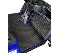Matericuo Golf Cart Floor Liner Mat Full Coverage Custom Fit for ICON (i20, i40) and Advanced EV (Gen1) Rubber Blue