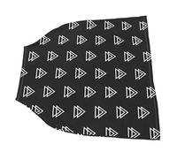 Maternal Breastfeeding Cloth, Practical Washable Breathable Nursing Cover for Nursery (Black Base Triangular Pattern)