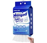 matern'ella Hanging Disposable Face Towel Soft Thick Facial Cleansing Wipes Fragrance Free Alcohol Free Wet and Dry Dual Use Remover Dry Wipes Face Towelettes for Sensitive Skin 8x8in 166 Count