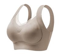Maternity And Pregnancy Leggings Seamless Underwear For Women For Small Ruched Breasts And Side Breasts Lifting And Supporting Anti-Sagging Without Steel Ring Beautiful Body Night, coffee, XXL