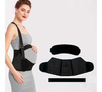 Maternity Belt Pregnancy Support Belly Waist Belt Adjustable Lower Girdle Back Band Shoulder Strap for Pregnancy Belly Lifting Support to Relieve Back/Hip/Pelvic Floor Pain Postpartum Band