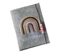 Maternity Certificate Holder Felt Insurance Card Protector Sleeve with Check Picture Pocket for German Hospital Pregnancy Record Keeper