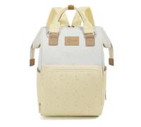 Maternity Diaper Carrier Diaper Backpack Bag Nappy Organizer With Contrasting Trim And Subtle Star Pattern In Oxford Cloth suitable for travel, Array, Yellow
