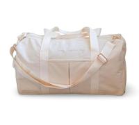 Maternity Hospital Duffle Bag, Large Capacity Labour Bag with Shoulder Strap, Cream White, Shoe Storage 49x25x24cm