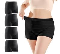 Maternity Knickers 4 Pcs Disposable Pants Postpartum Underwear Stretchable & Breathable Maternity Pants for Maternity/C-Section Recovery/Incontinence/Travel Black
