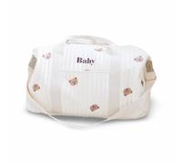 Maternity Labour Hospital Essentials Bag - Multi-Purpose Baby Changing & Pram Bag - Neutral Teddy Bear Print, Gender Neutral