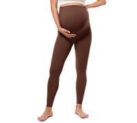 Maternity Leggings Over Bump - Rustic Brown L