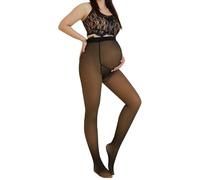 Maternity Pantyhose Winter Fleece Lined Tights Women Stretchy Opaque High Waist Legging(400g)