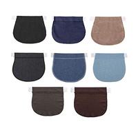 Maternity Pregnancy Adjustable Elastic Belt Pants Extended Button (Khaki)