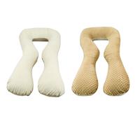 Maternity/pregnancy/nursing support body pillow, cushion,minky fabric+cotton “U”