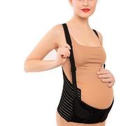 Maternity Pregnancy Support Belt with Shoulder Strap and Back Suport Breathable Comfortable, Maternity Belly Band, Relieve, Bump Support Band, Fully Adjustable Throughout Pregnancy(XL)