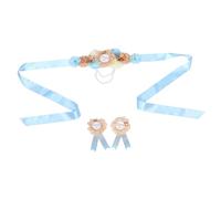 Maternity Sash Corsage Shower Mommy Daddy Belt Unique Handmade Design Comfortable for Expectant Parents Pregnancy Party Supplies