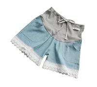 Maternity Shorts, Skin Friendly Pregnancy Denim Shorts Comfortable Elastic for Summer for Pregnant Woman (M)