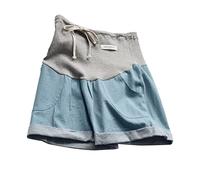 Maternity Shorts, Skin Friendly Pregnancy Denim Shorts Comfortable Elastic for Summer for Pregnant Woman (M)