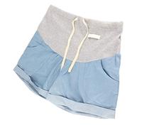 Maternity Shorts, Skin Friendly Pregnancy Denim Shorts Comfortable Elastic for Summer for Pregnant Woman (M)