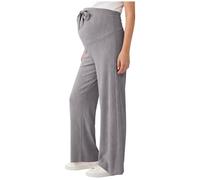 Maternity Trousers Over Bump Womens UK Stretchy Pregnancy Pants, Ladies Lounge Straight Leg Work Trousers Over the Belly Casual Baggy Bottoms Gifts for Mum to Be Gray L