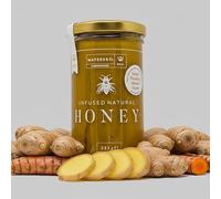 Maters & Co. Ginger and Turmeric Infused Raw Buckinghamshire Soft Set Honey, 7% Spice Content, Small-Batch