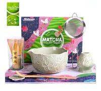 Matesen Matcha Set, 7-Piece Premium Starter Set, Green, Matcha Tea Set with Strainer Bom, Accessories for The Traditional Matcha Tea Set for Friends and Family