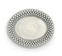 Mateus - Bubbles Oval Plate 20 cm, Grey - Grey