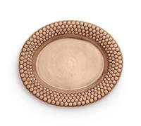 Mateus Bubbles oval saucer 35 cm cinnamon