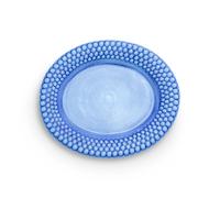 Mateus Bubbles oval saucer 35 cm Light blue