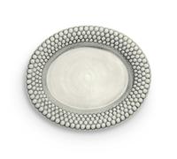 Mateus - Bubbles Platter Oval 35 cm, Grey - Grey