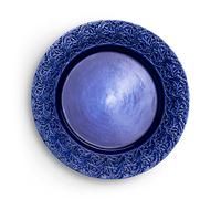 Mateus - Lace Plate 25 cm, Blue - Blue