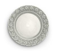 Mateus - Lace Plate 25 cm, Grey - Grey