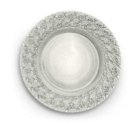 Mateus - Lace Plate 32 cm, Grey - Grey