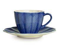Mateus - Oyster Cup With Saucer 25 cl, Blue - Blue