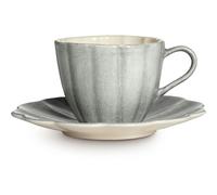 Mateus - Oyster Cup With Saucer 25 cl, Grey - Grey