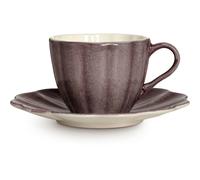 Mateus - Oyster Cup With Saucer 25 cl, Plum - Plum