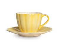 Mateus - Oyster Cup With Saucer 25 cl, Yellow - Yellow