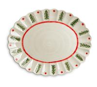Mateus - Oyster Dish 35x30 cm, Christmas - White