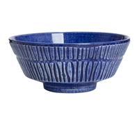 Mateus - Stripes Bowl 50 cl, Blue - Blue