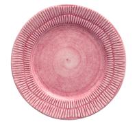 Mateus - Stripes Plate 21 cm, Pink - Pink