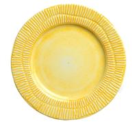 Mateus - Stripes Plate 21 cm, Yellow - Yellow