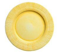 Mateus - Stripes Plate 28 cm, Yellow - Yellow