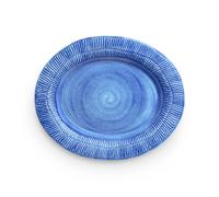 Mateus Stripes platter 30x35 cm Light blue