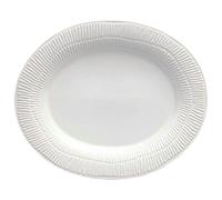 Mateus - Stripes Platter 35x30 cm, White - White