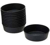 MatferBourgeat Exoglass Mini Pie Plain Moulds - 100mm 4" (Pack 12) | Ensures consistent browning and easy release for professional pastry chefs; durable enough for heavy catering use.