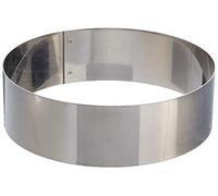 MatferBourgeat Mousse Ring St/St - 8" | Delivers clean, uniform shapes for professional pastry prep. Holds structure over time without warping or bending.